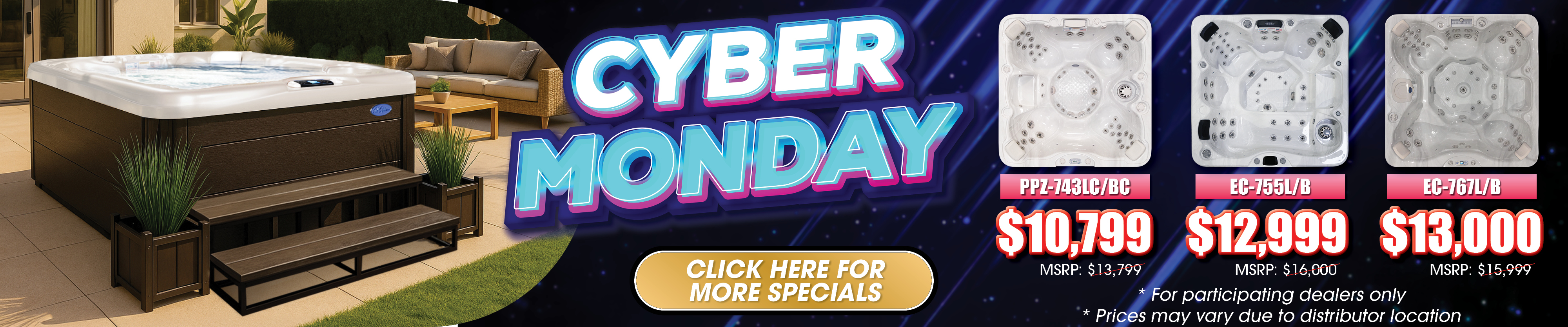 Calspas hot tub being used in a family setting - Huntington Park