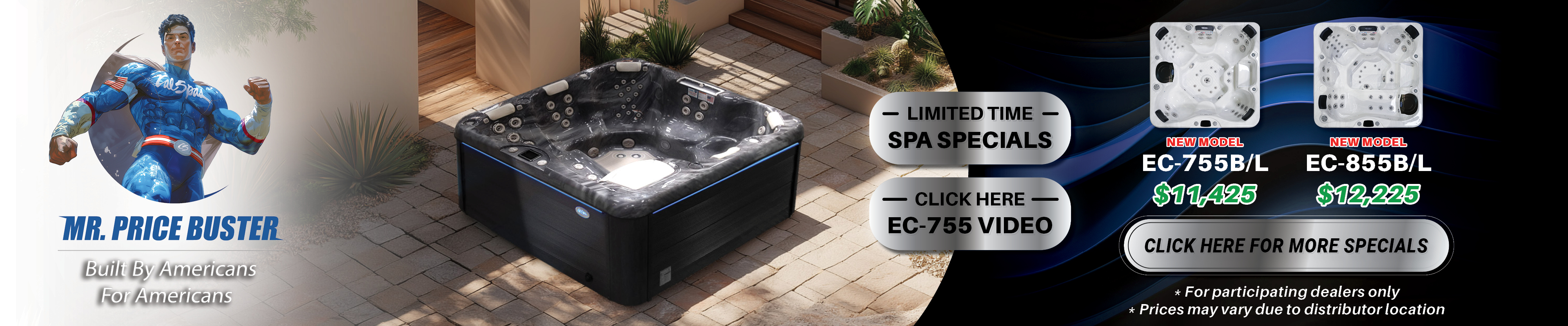 Calspas hot tub being used in a family setting - Huntington Park